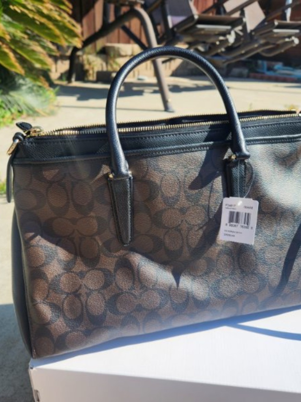 COACH MORGAN SIG SATCHEL HANDBAG F34617 - Picture 3 of 9